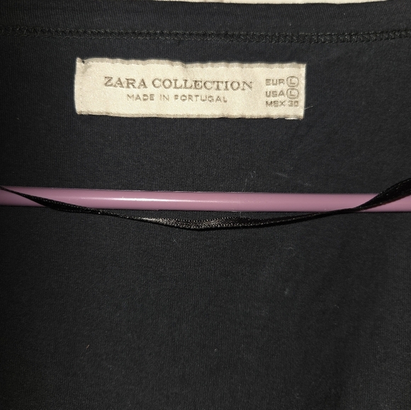 Zara Black Long Sleeve Dress - Picture 2 of 4